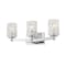 Z-Lite Aubrey 3 Light Vanity, Chrome & Clear 1931-3V-CH - alternate 4